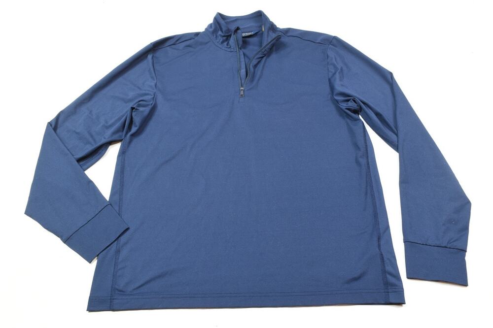 Polo Golf Ralph Lauren 1/4 Zip Pullover Mens Medium Blue Long Sleeve Stretch